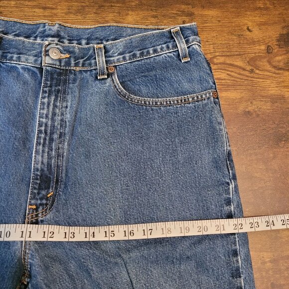 Vtg Levi's Jeans Size 38x34 Measures 34x34 Relaxed Fit 550 USA Medium Wash Y2K - Picture 7 of 10